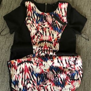 Short sleeve black dress